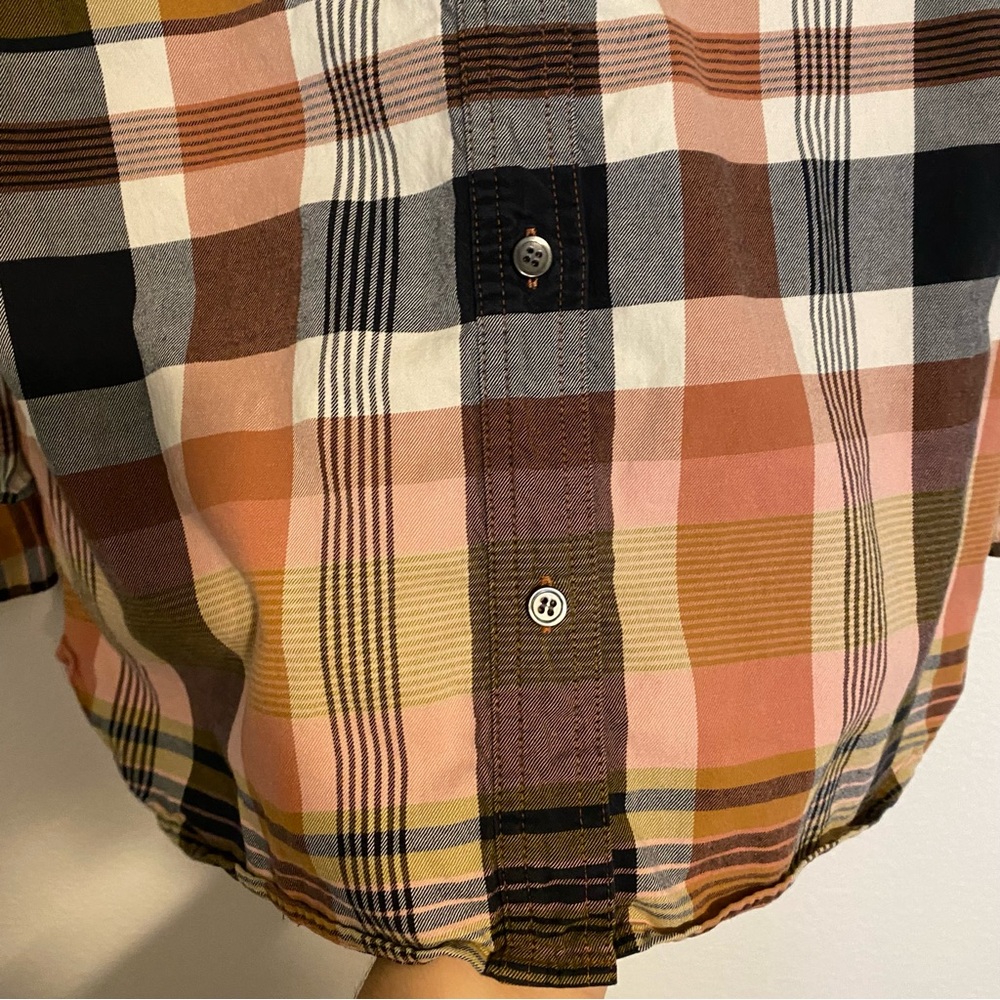 NWOT Madewell Cotton Classic Ex-Boyfriend Shirt in Seconda Plaid - Picture 7 of 15